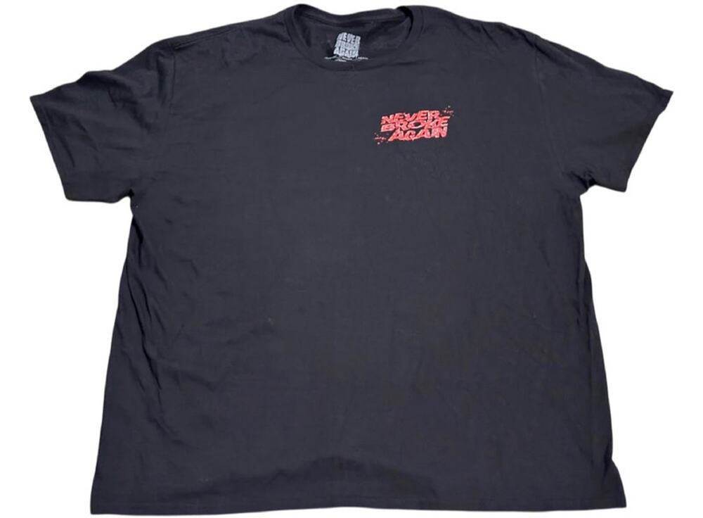 NBA Young Boy Official Never Broke Again Grim Reaper Black XXL 3XL Shirt NWOT